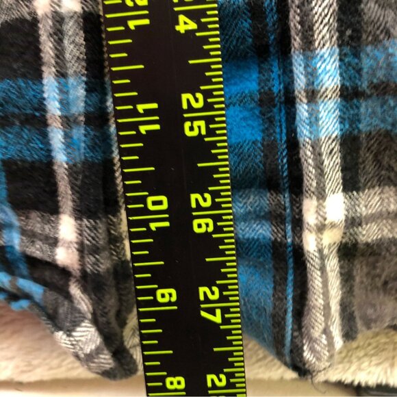 Billabong Mens Shirt Medium Long Sleeve Plaid Flannel Button Up Black Classic - Picture 4 of 13